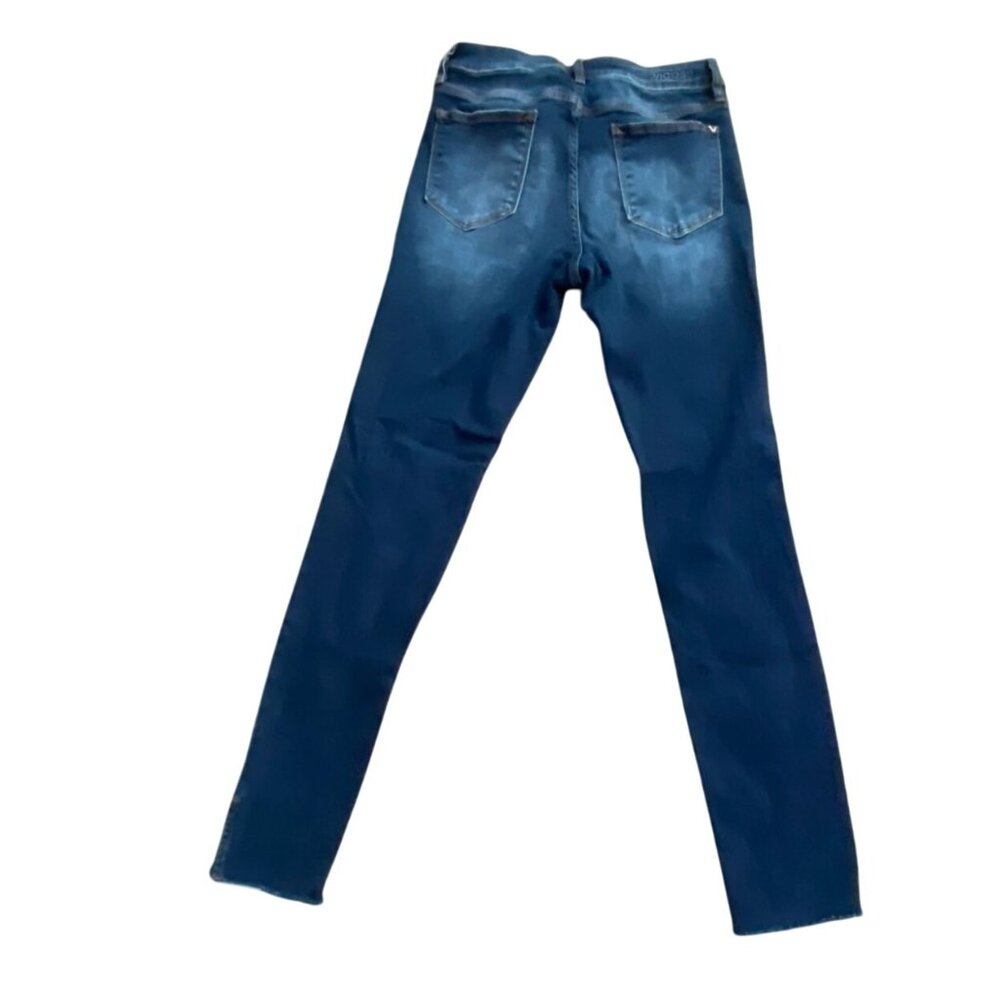 Vigoss Ace Skinny Womens Dark Wash Distressed Denim Jeans-Size 29-GUC - Picture 8 of 8